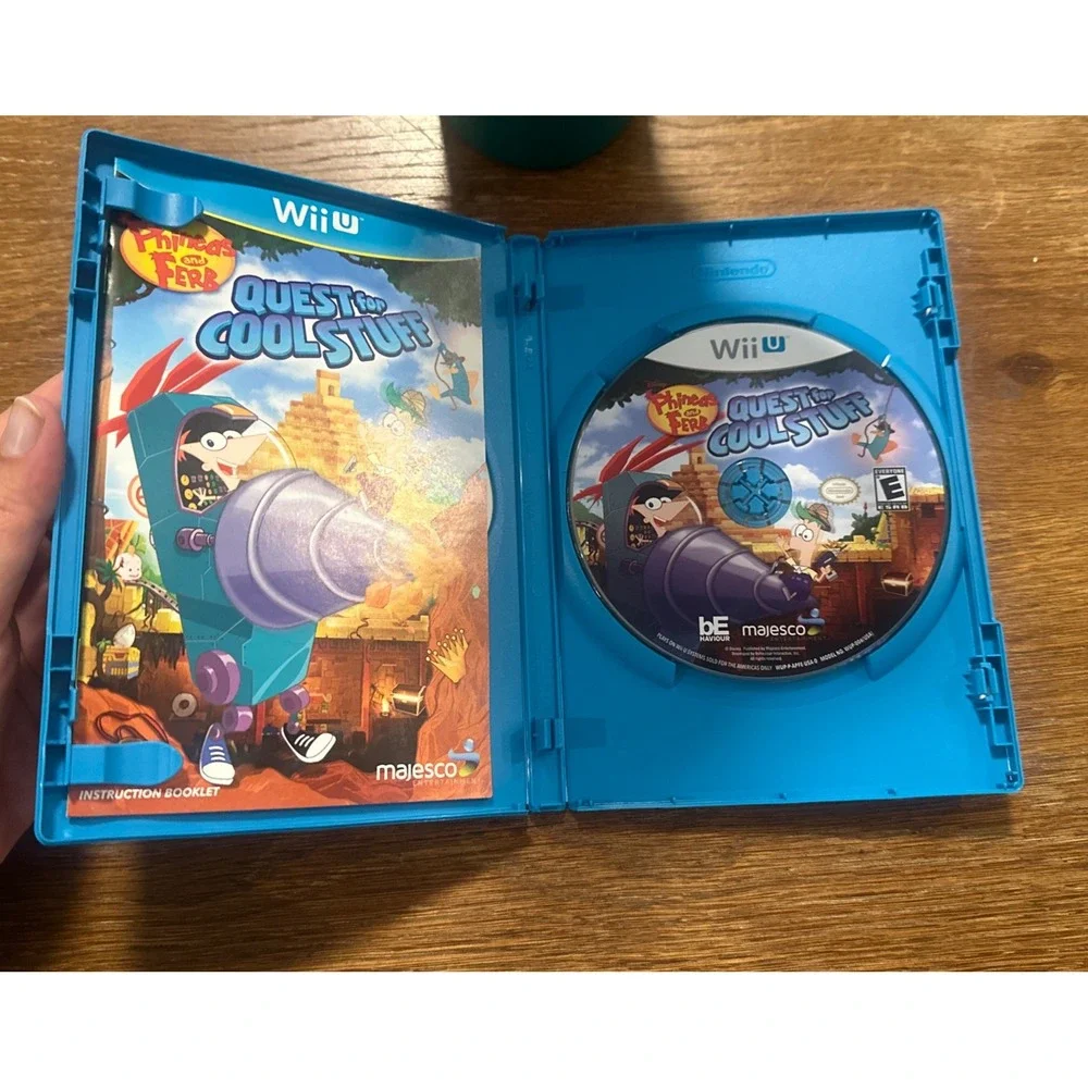 Phineas and Ferb: Quest for Cool Stuff Nintendo Wii U CIB Tested Game Used Rare